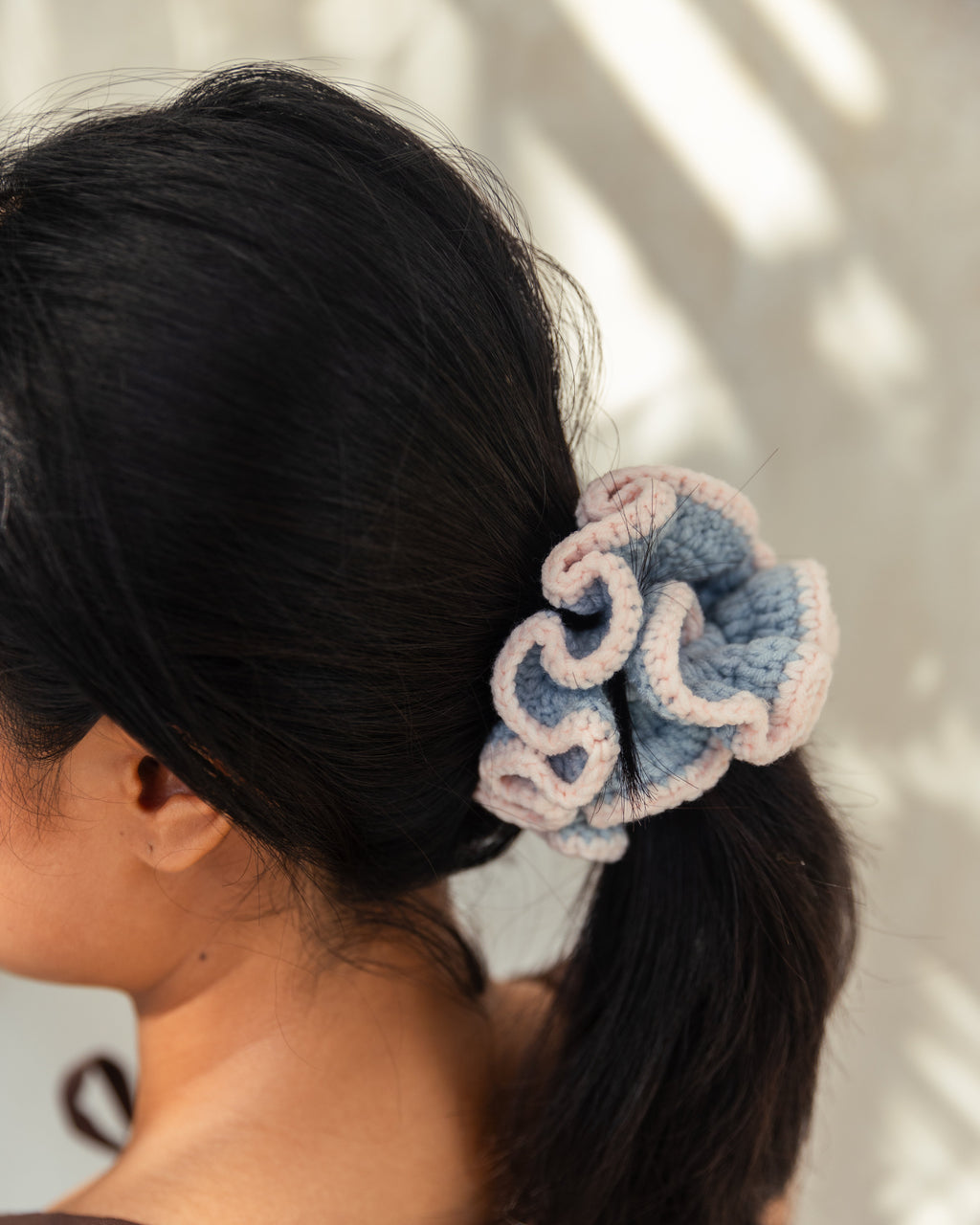 Cotton Crochet Scrunchie Assorted Set of 3