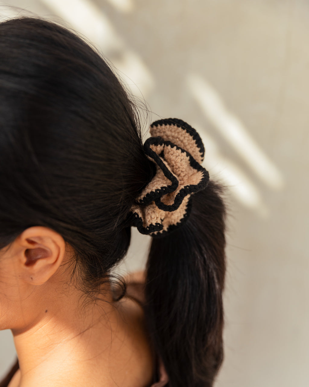 Cotton Crochet Scrunchie Assorted Set of 3